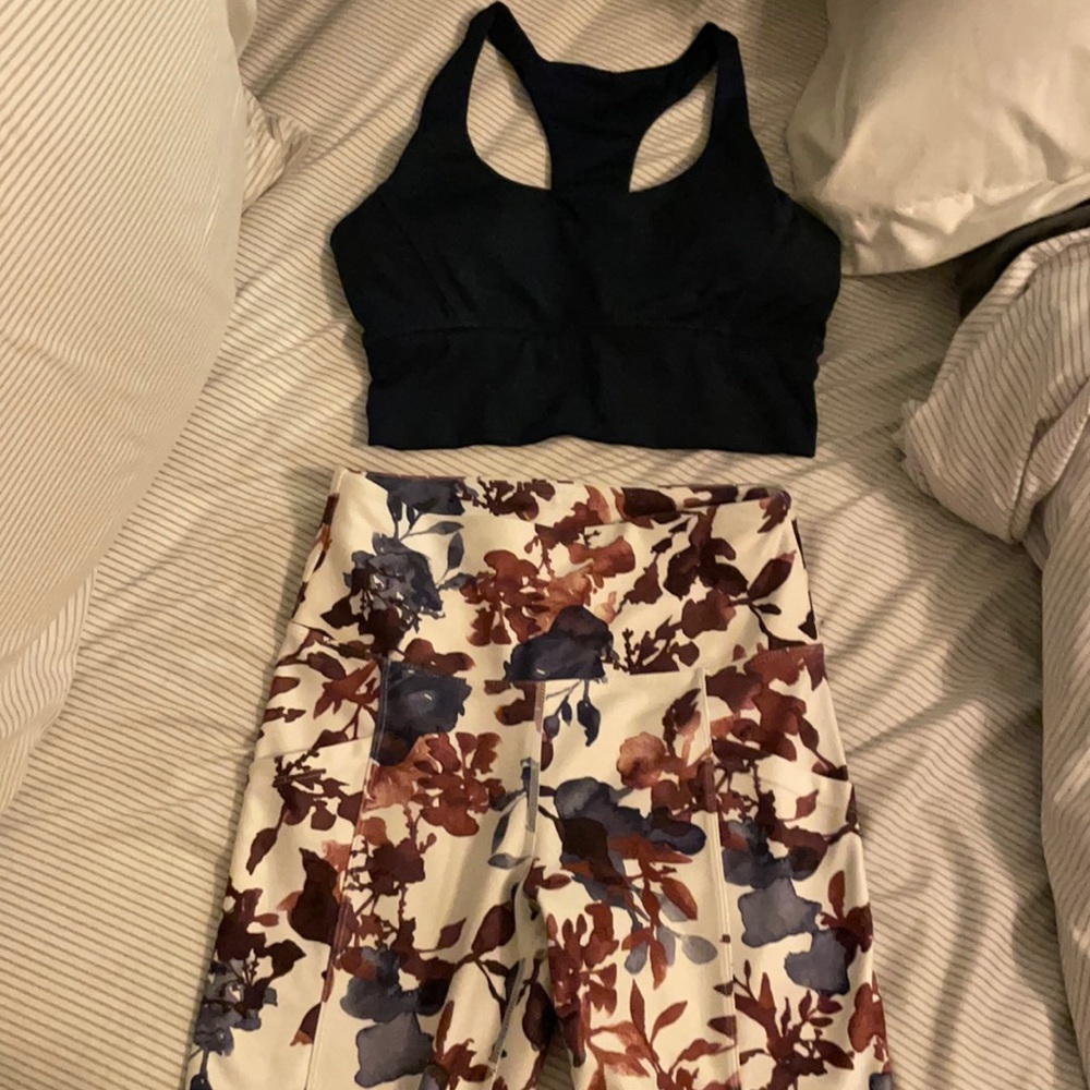 Athletic bra and legging set